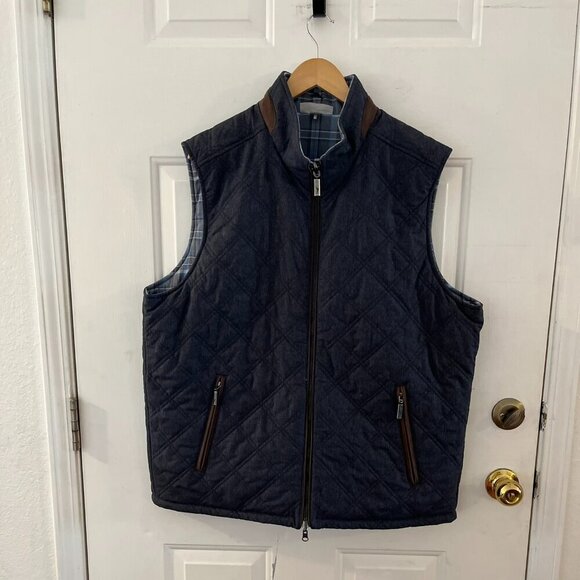 Tommy Bahama Men's Willamette Reversible Outdoor Spring Vest Sz XL - Picture 3 of 9